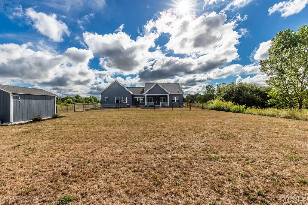 Looking from the rear of the property