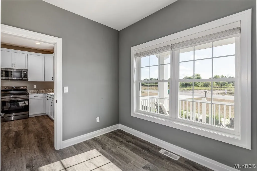 View from pantry to kitchen