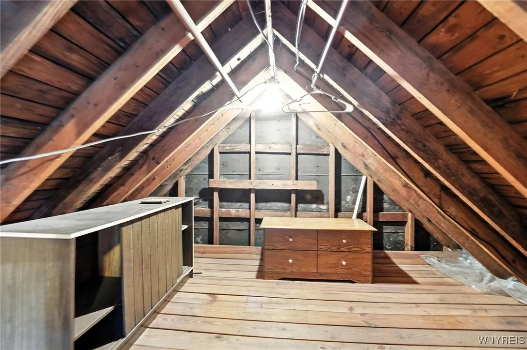 Plenty of storage space in the attic
