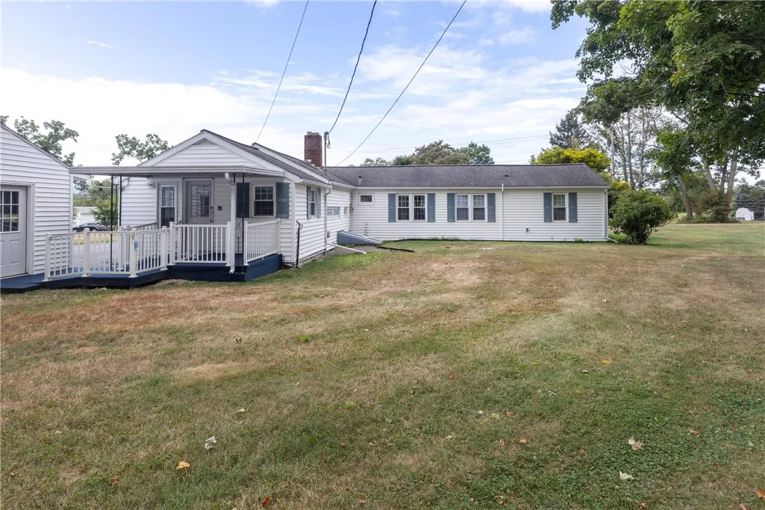  .83 acres to be exact on a spacious corner lot