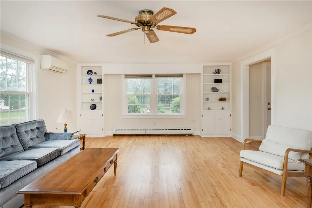 Beautiful hardwood floors and Built-in's!