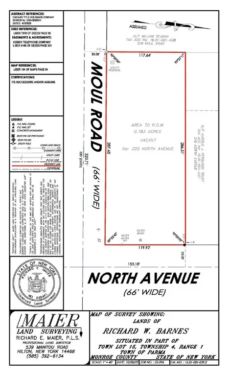 225 North Avenue, Parma, New York 14468, Parma, New York 14468, ,Land,For Sale,225 North Avenue, Parma, New York 14468,0,R1632599