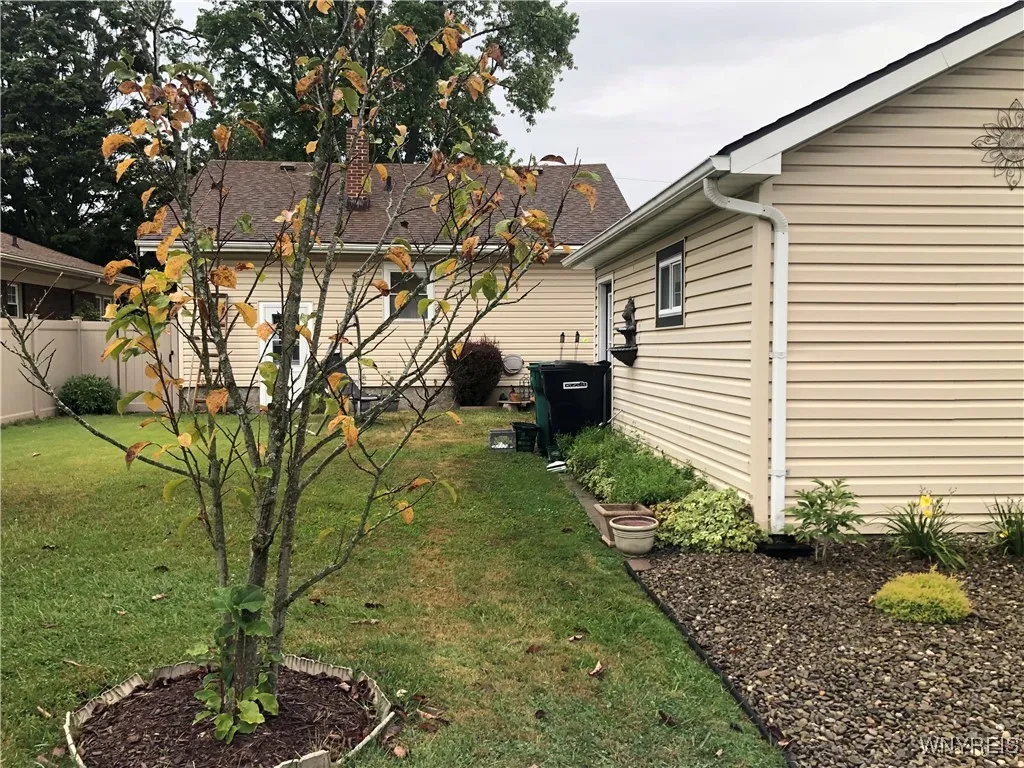 FACING BACK OF HOUSE, GARAGE