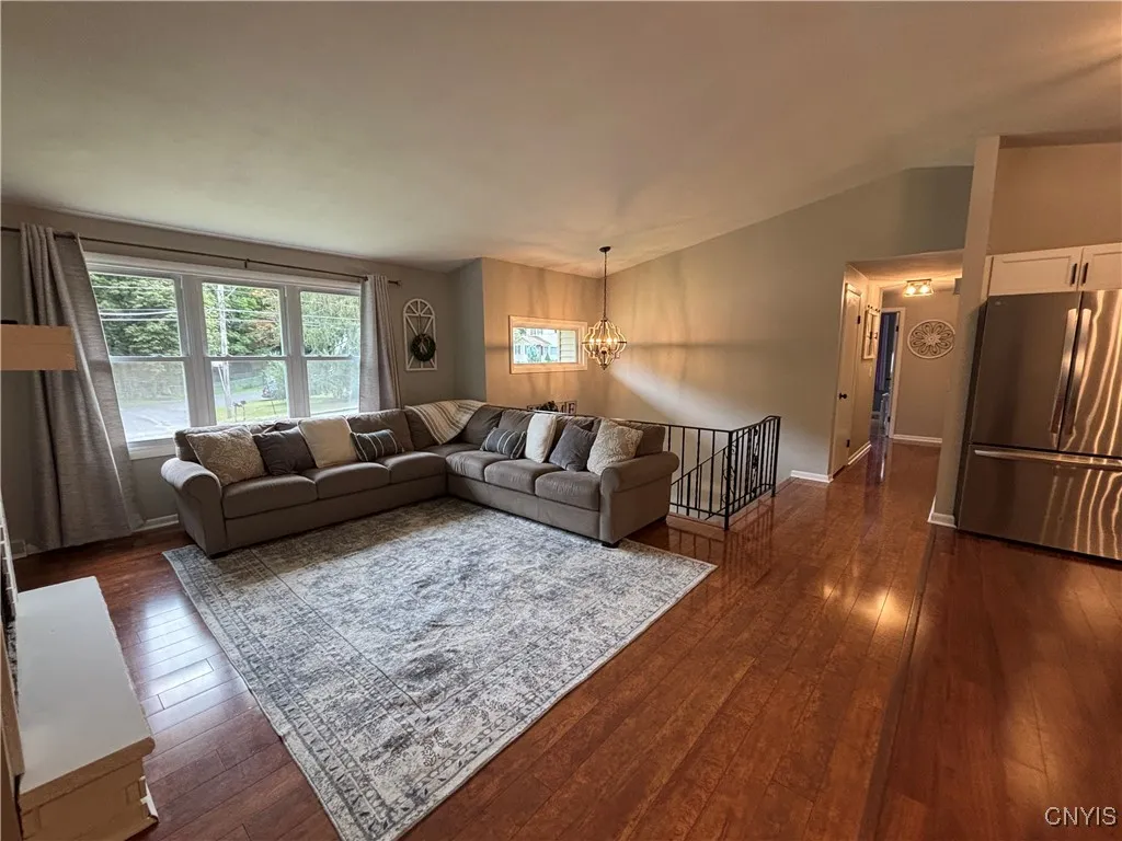 Open floor plan on the main floor.