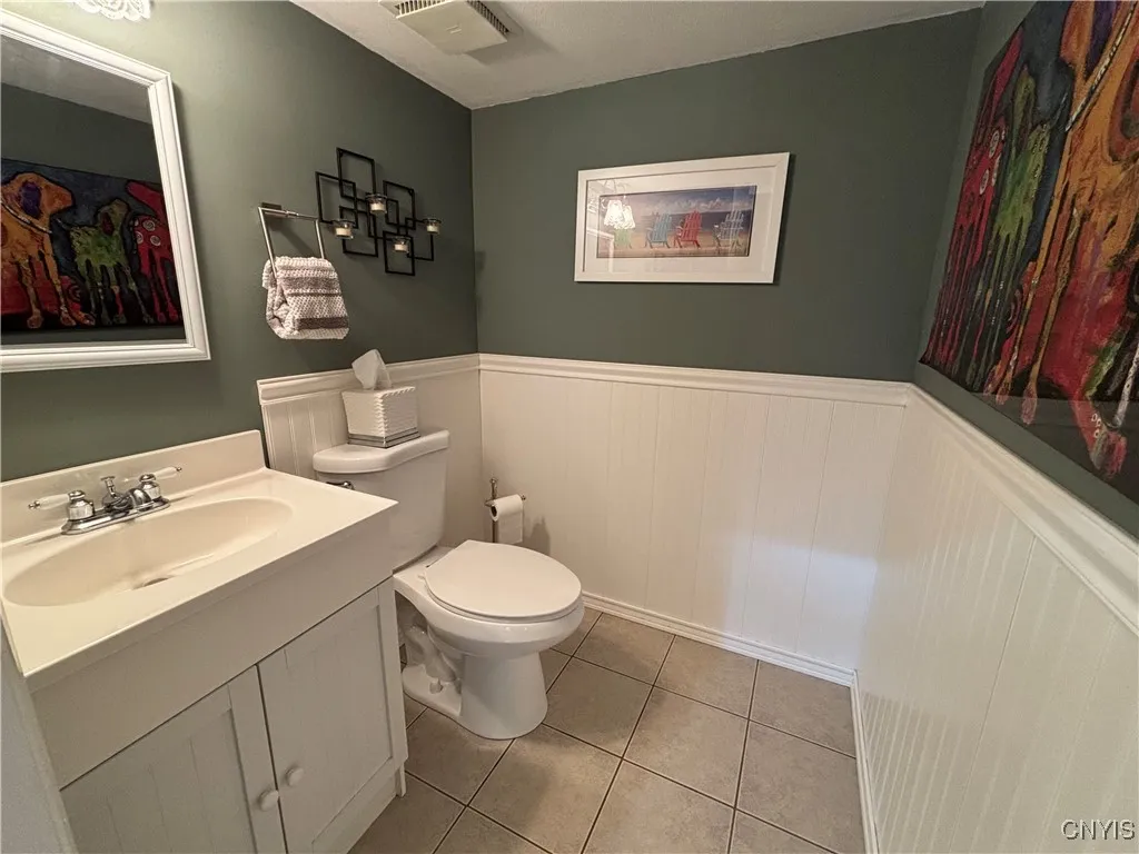 Half bath and lower level area