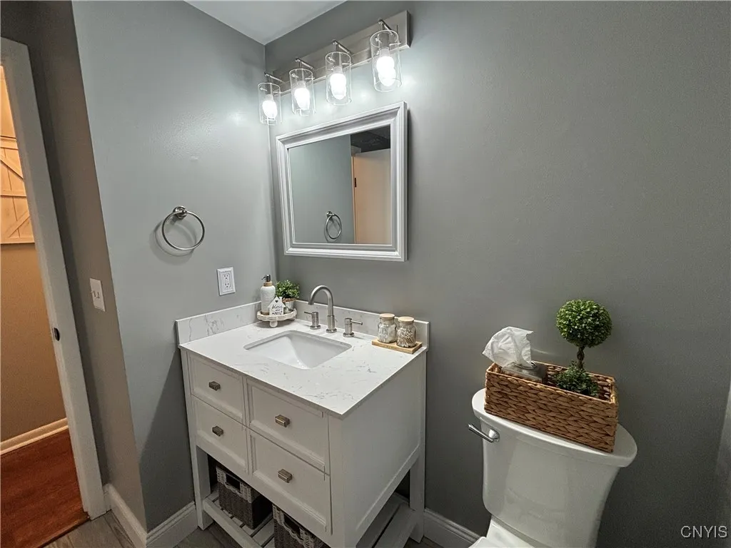 Remodeled main bathroom.