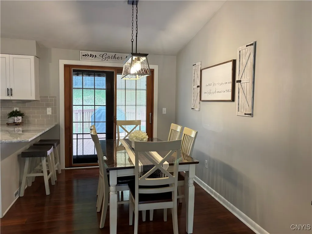 Eat in kitchen area.