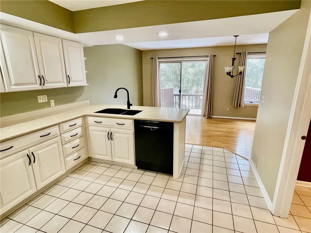 Kitchen Open to Dining Room