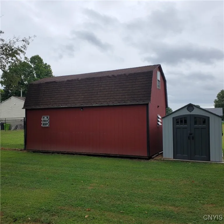   Back view of the 2 sheds.