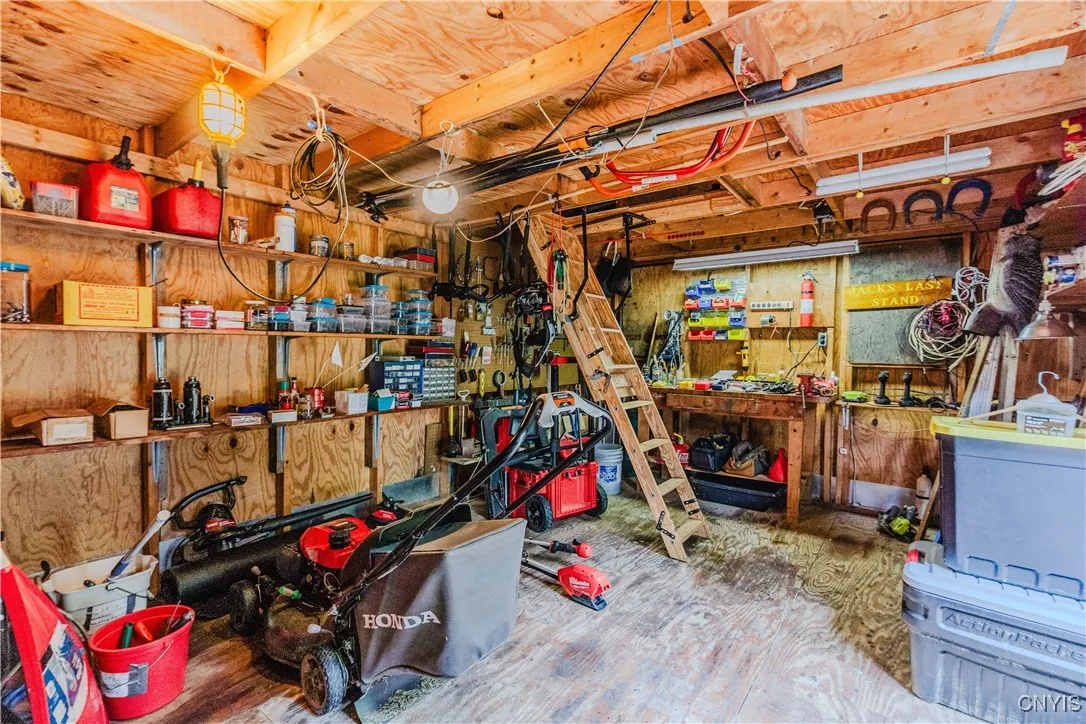 inside shed