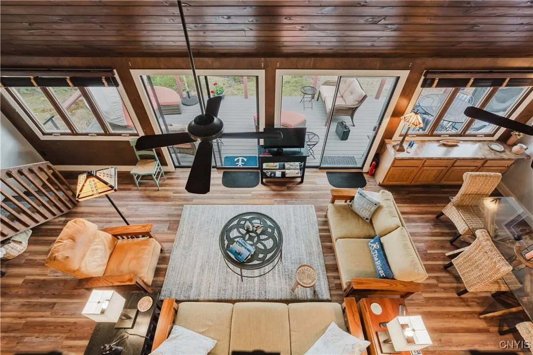 view looking down from 2nd floor