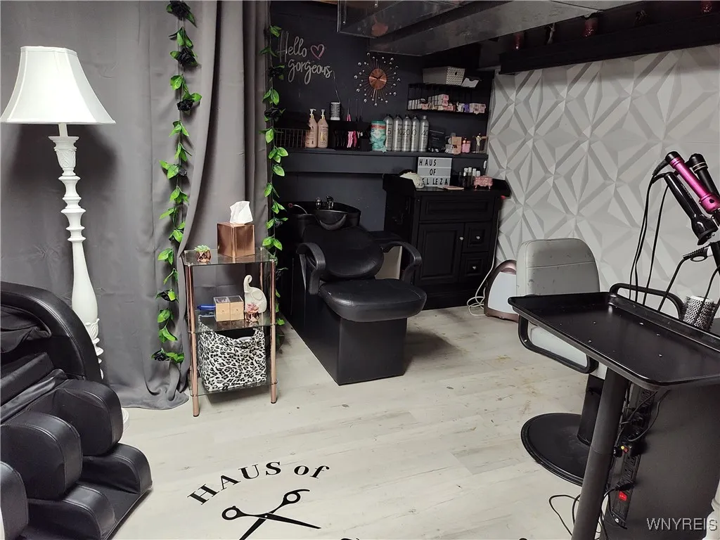 Basement salon