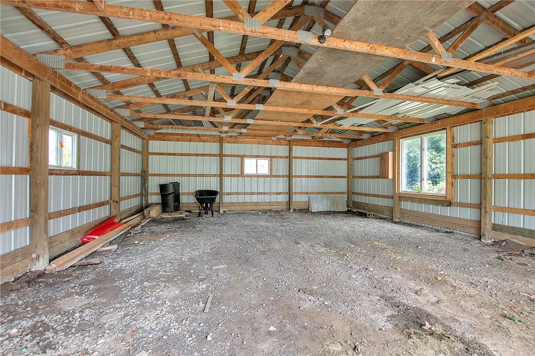 inside pole barn