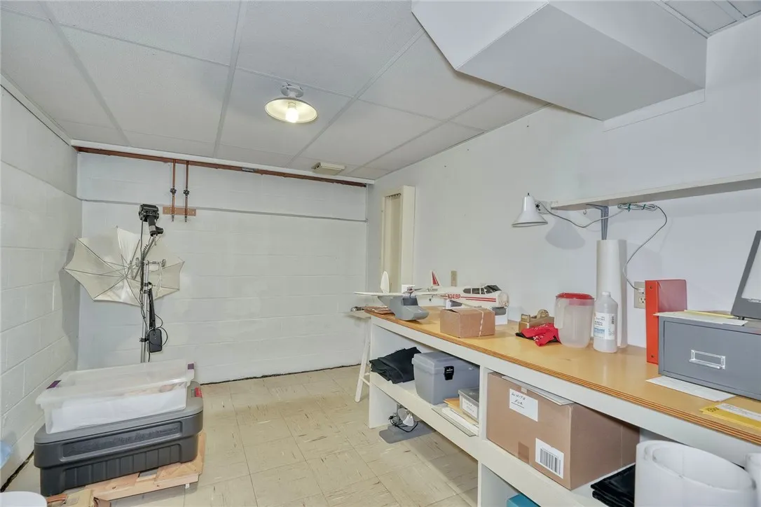 This craft center, or photo shop, or just some great storage space!
