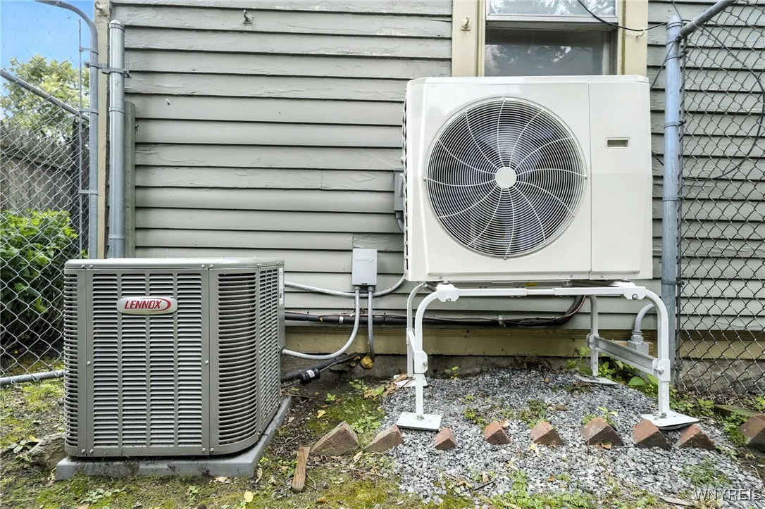 A/C and heat pump for 1st floor unit