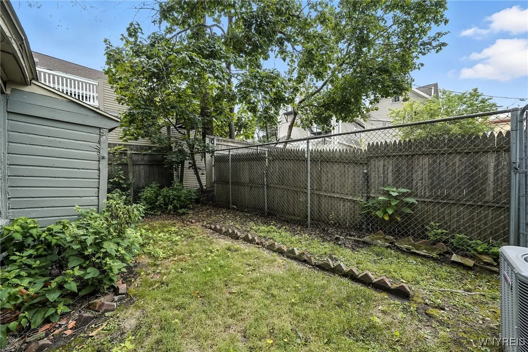Private and fenced back yard