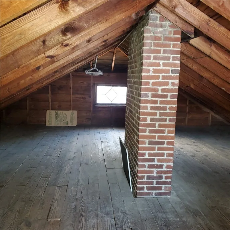 Walk-up attic is great for storage!