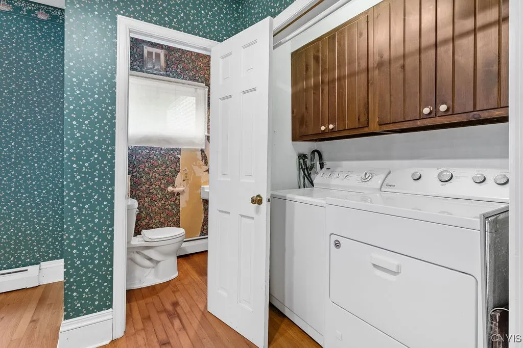 Half bath off Kitchen.