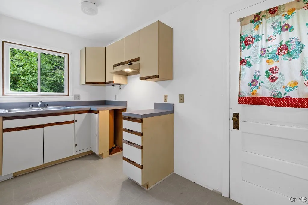 Kitchen in apartment.