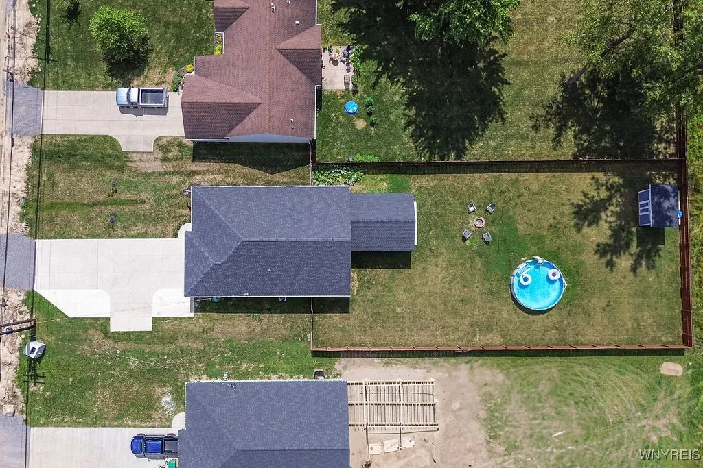 Aerial view of property