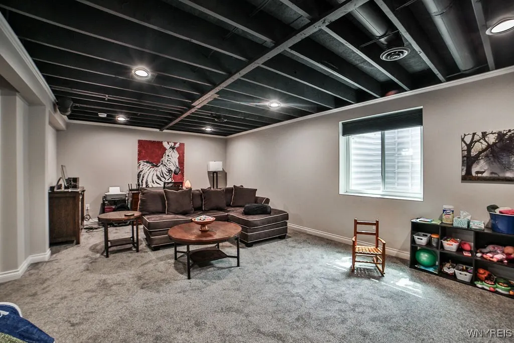 Basement finished room with egress window for Bedroom or Rec. room