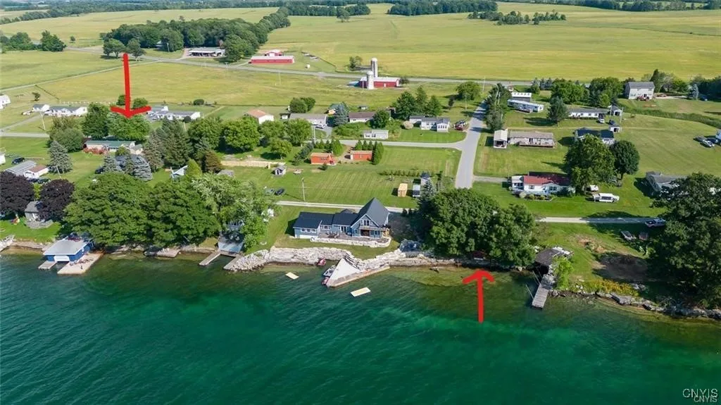 Home location plus the shared waterfront lot.