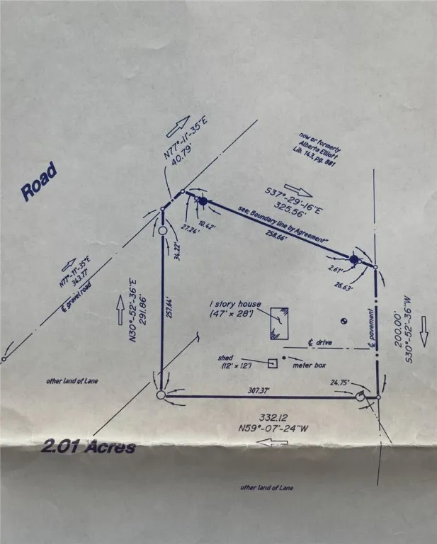 Existing Survey Map