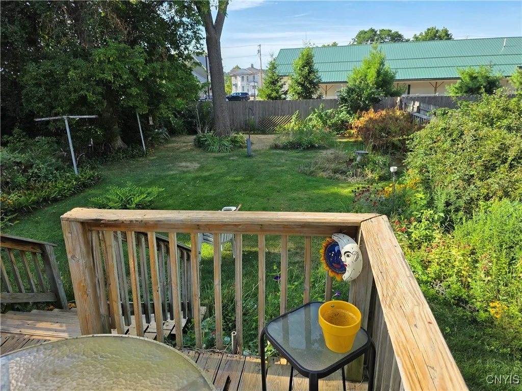 deck & rear yard