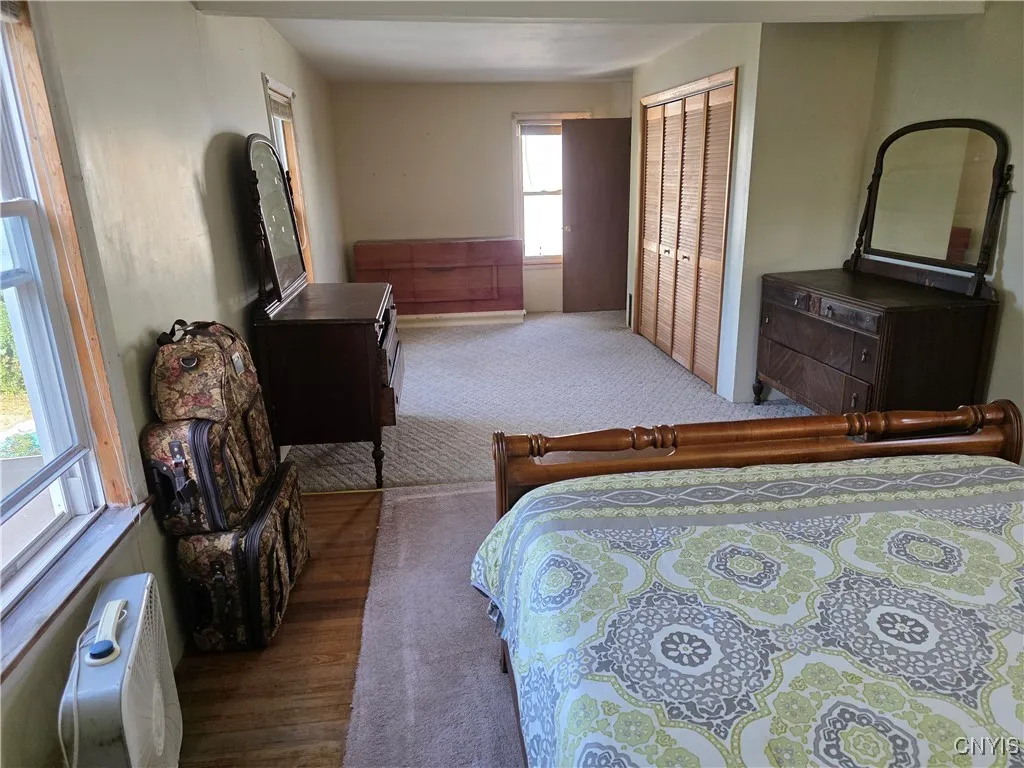 Primary bedroom with large closet