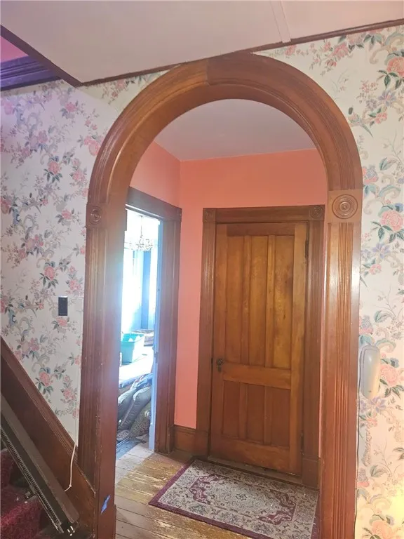 Arch doorways.