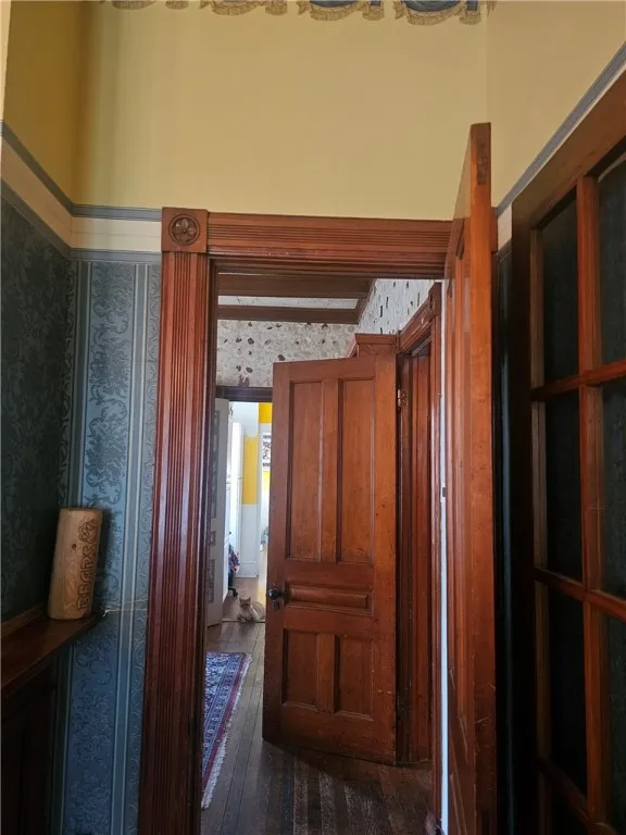wood doors and trim through out.