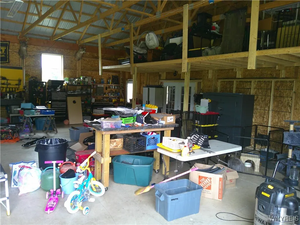Pole barn with loft storage