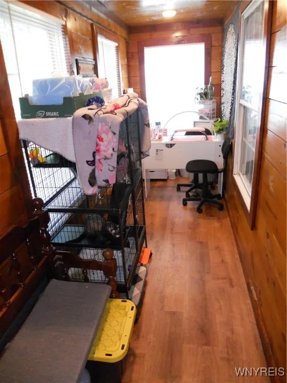 Enclosed entry at front door