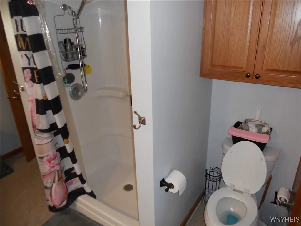 shower in primary bathroom