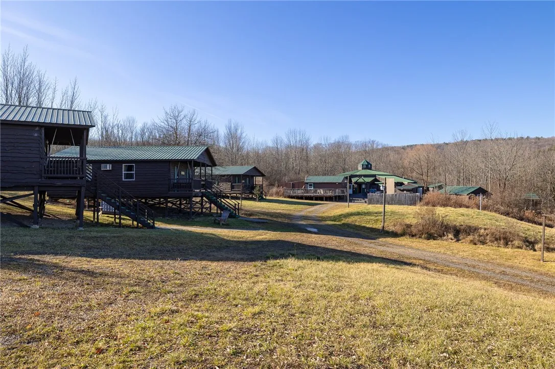 Bunkhouses and rec hall are shown here.