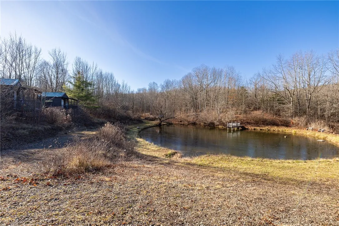 The stocked pond just waiting for your kayak.