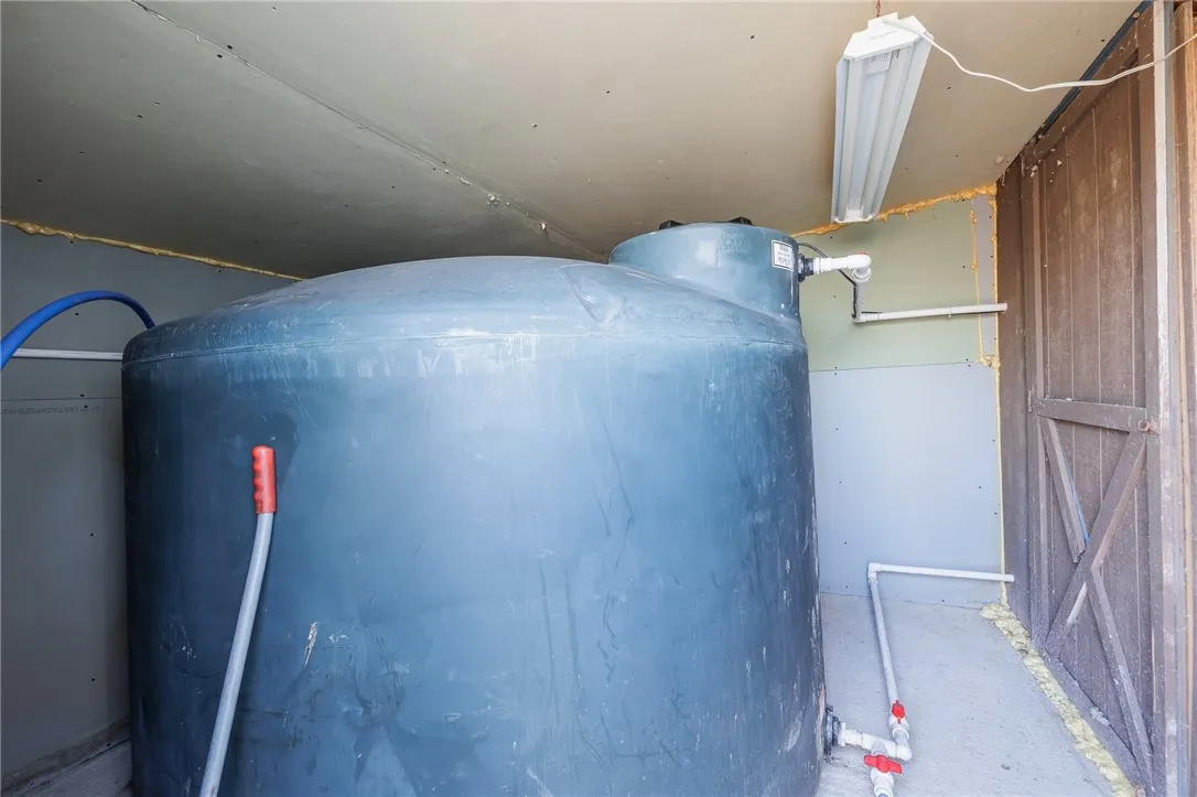Additional water tank in rec hall.
