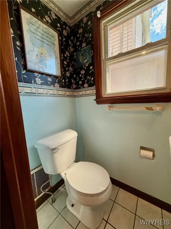 First floor half bath