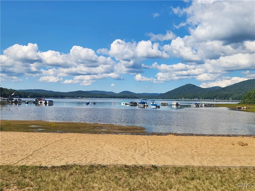 Beach looking out on lake