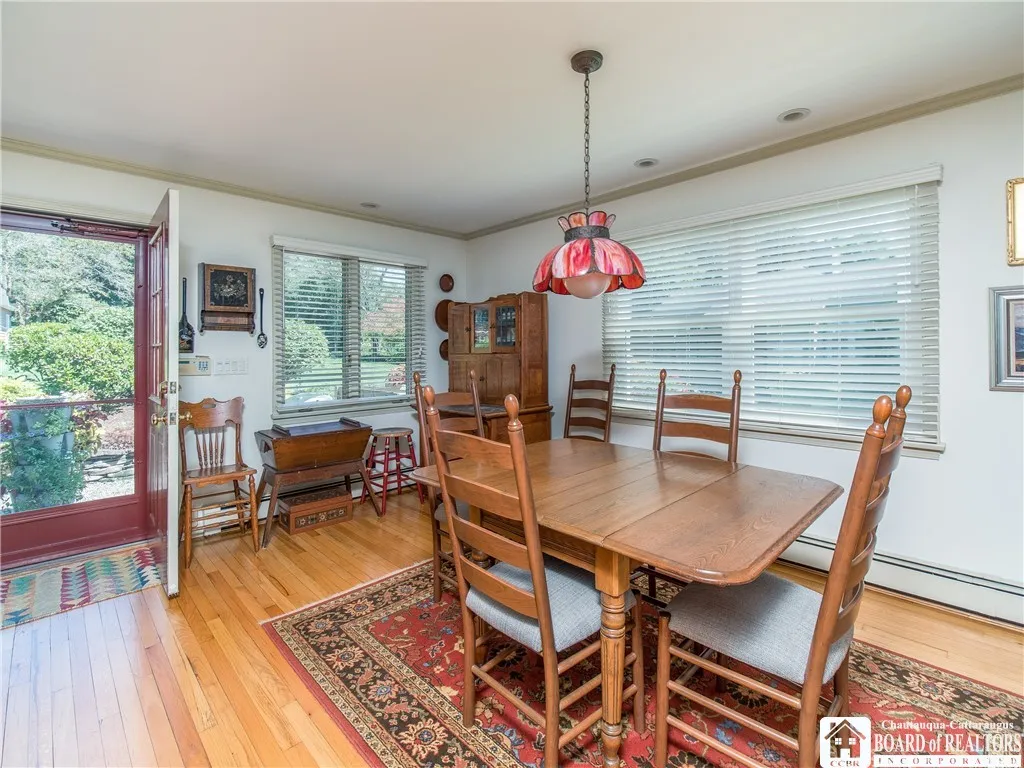 Dining area and door to the deck