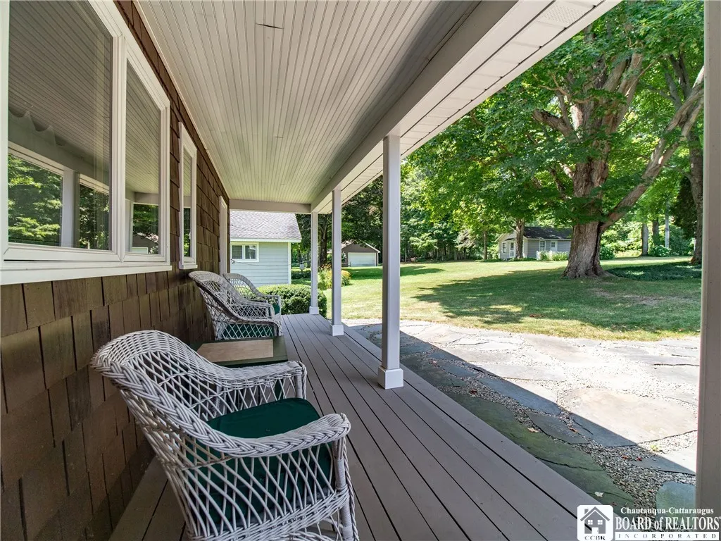 Covered porch off front entry