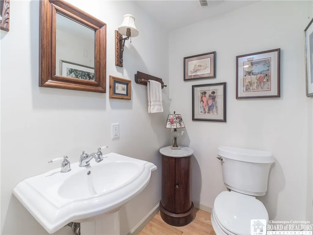 Half bath off front entry