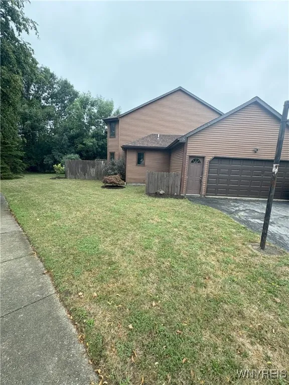 Side and back yard