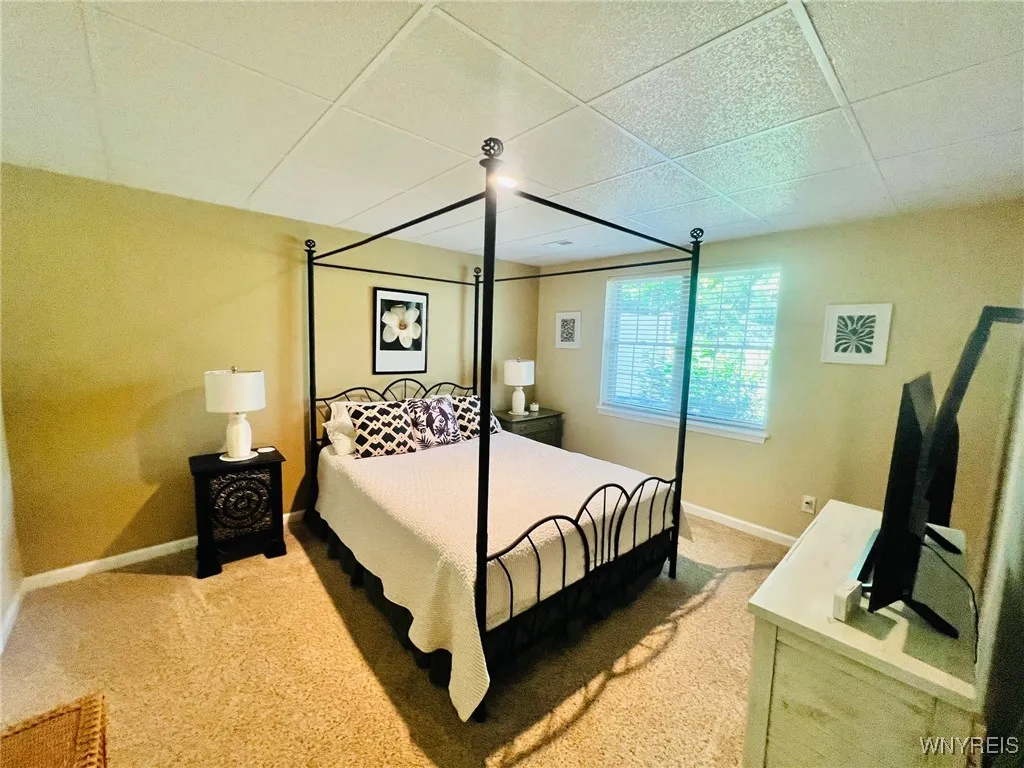 Lower level bedroom with walk in closet