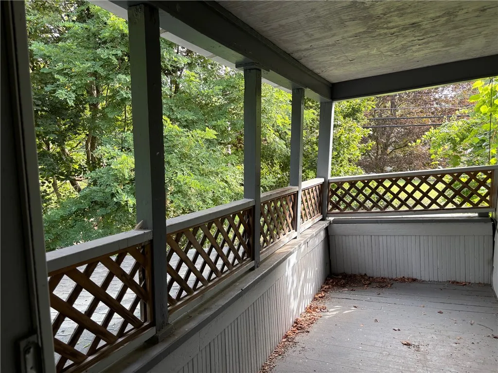 balcony porch overlooking the Susquehanna