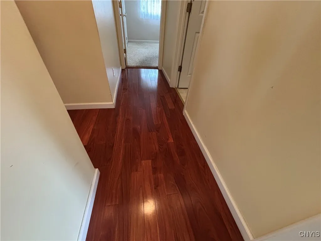 Beautiful laminate floors in the hallways