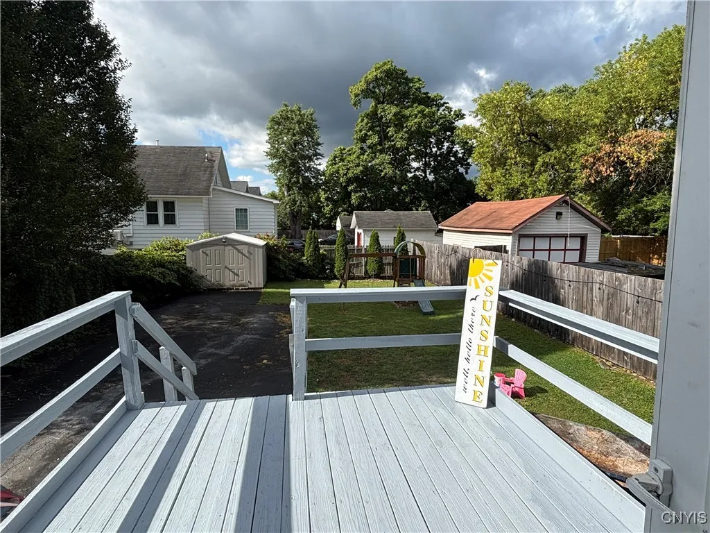 freshly painted deck