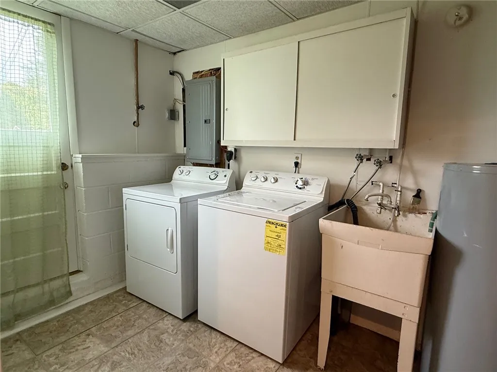 laundry rm with access to rear yard