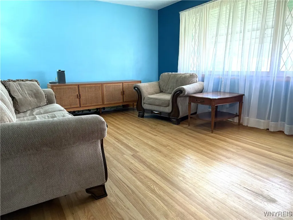 Living Room with Gleaming Hardwood Floors