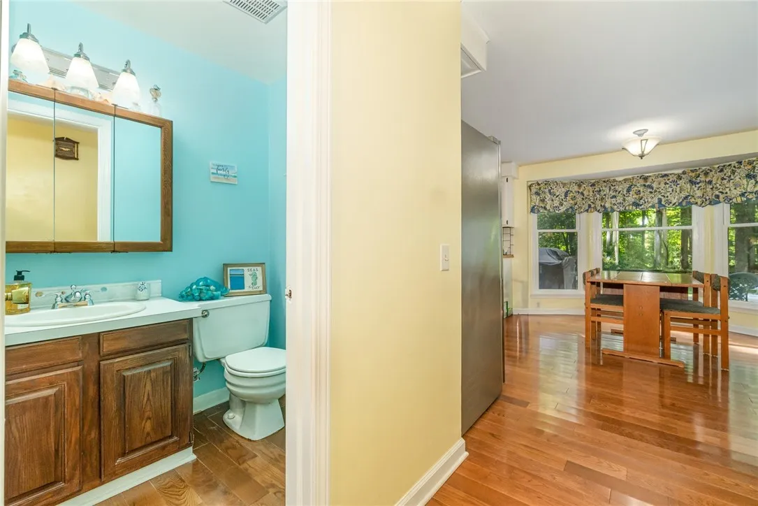 Main floor half bathroom